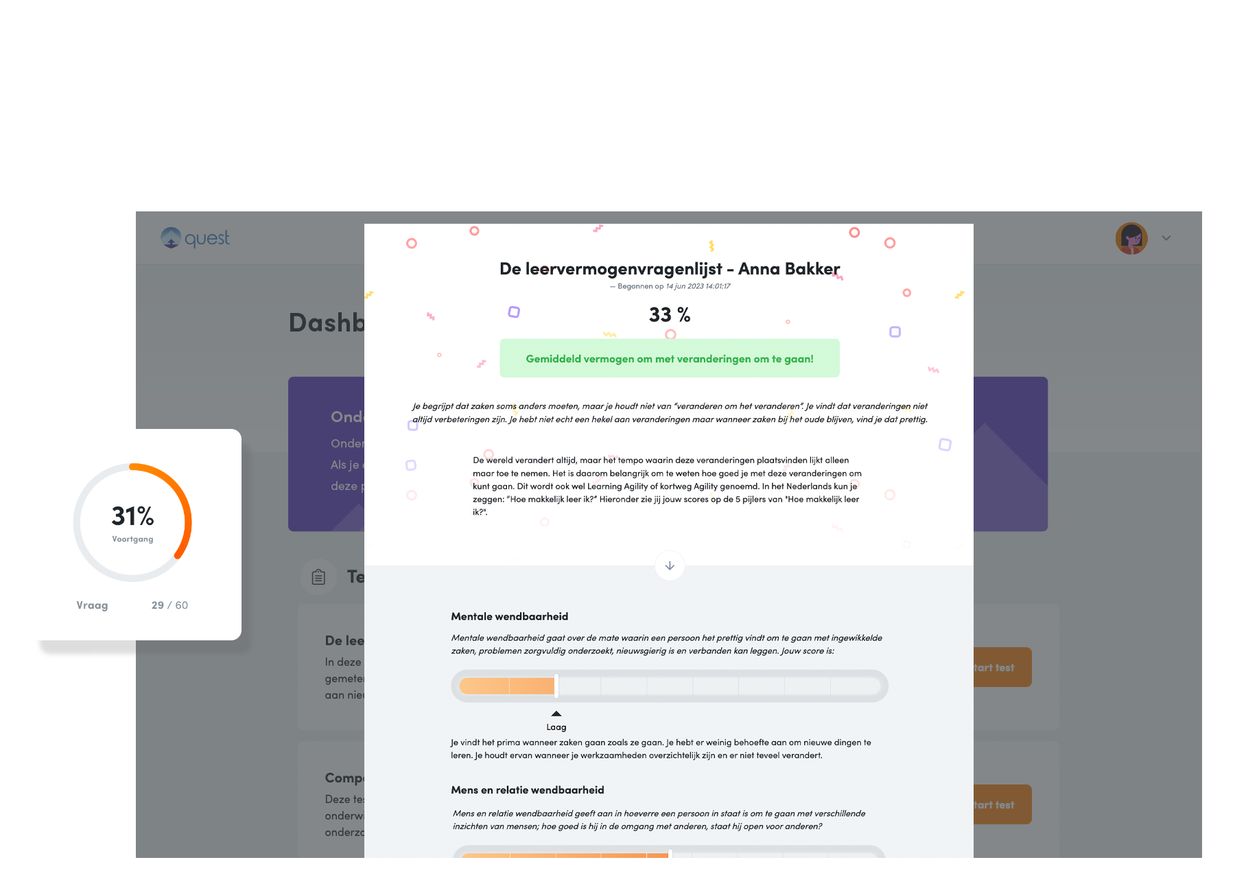 Beeldscherm-Quest-Leervermogen